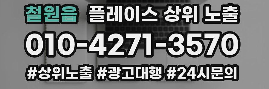 철원읍 플레이스 상위 노출