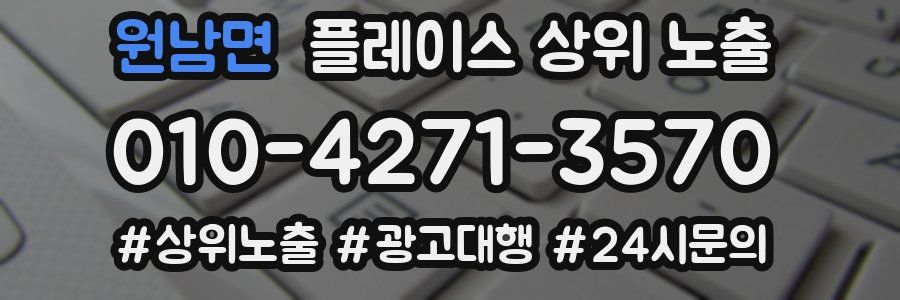 원남면 플레이스 상위 노출
