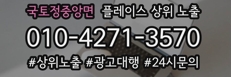 국토정중앙면 플레이스 상위 노출