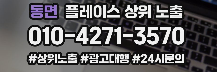 동면 플레이스 상위 노출