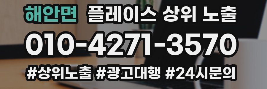 해안면 플레이스 상위 노출