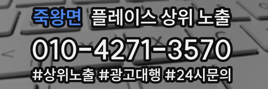 죽왕면 플레이스 상위 노출