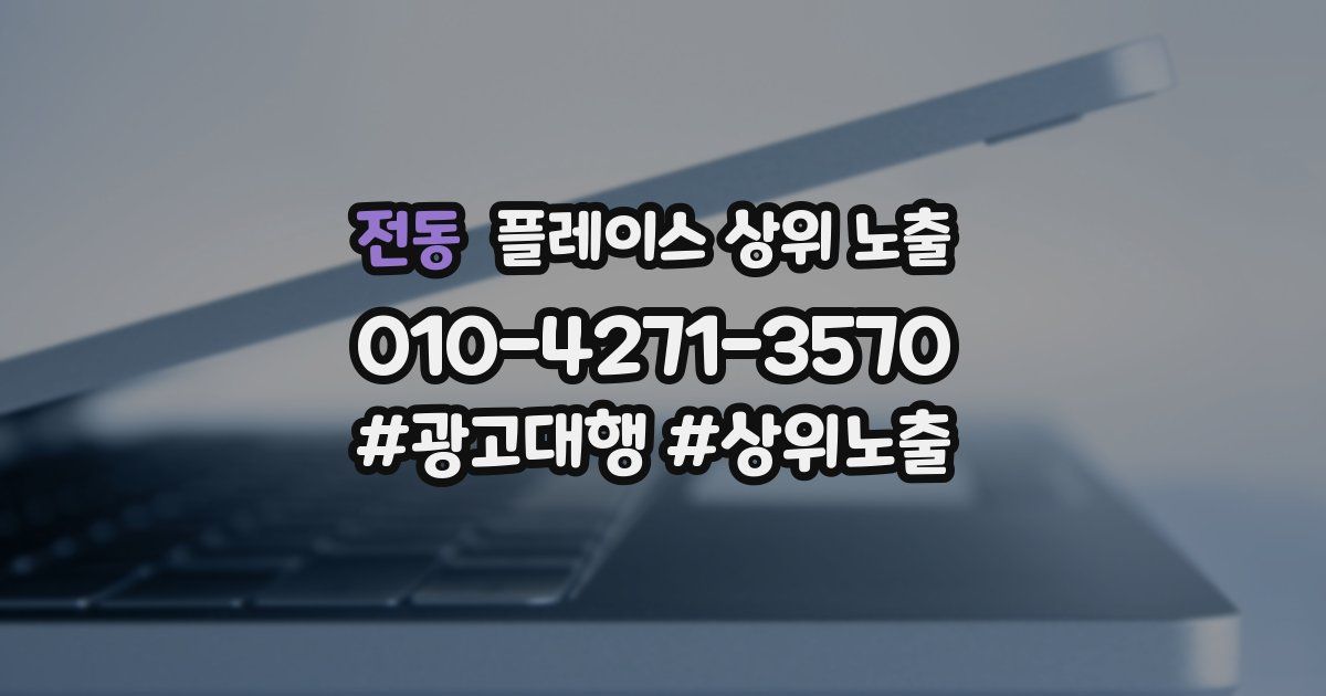 전동 플레이스 상위 노출