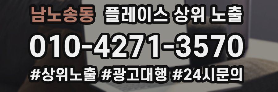 남노송동 플레이스 상위 노출