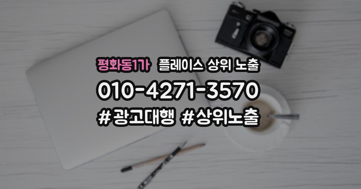 평화동1가 플레이스 상위 노출