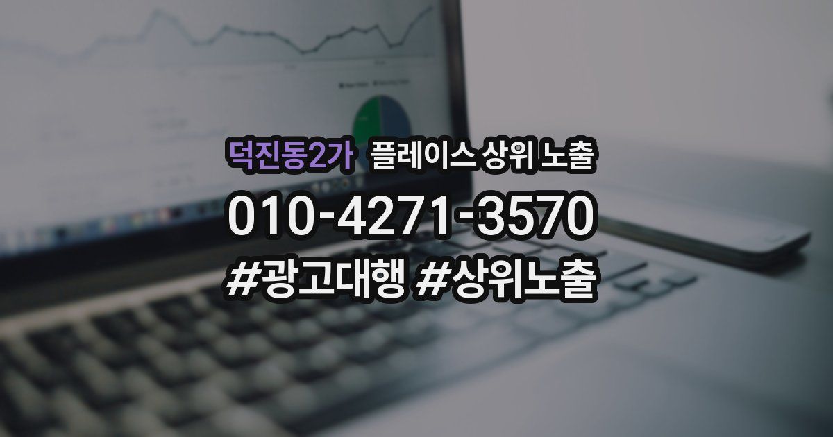 덕진동2가 플레이스 상위 노출