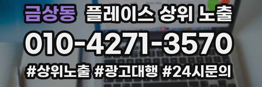 금상동 플레이스 상위 노출