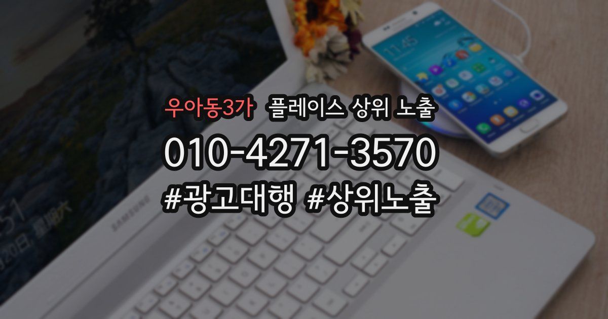 우아동3가 플레이스 상위 노출