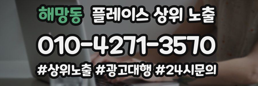 해망동 플레이스 상위 노출