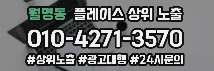 월명동 플레이스 상위 노출