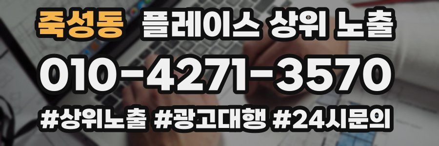 죽성동 플레이스 상위 노출