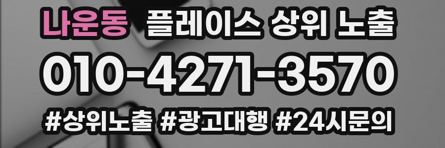 나운동 플레이스 상위 노출