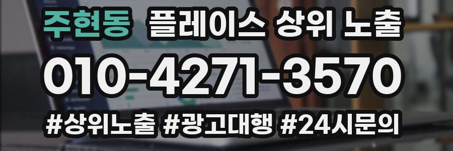 주현동 플레이스 상위 노출