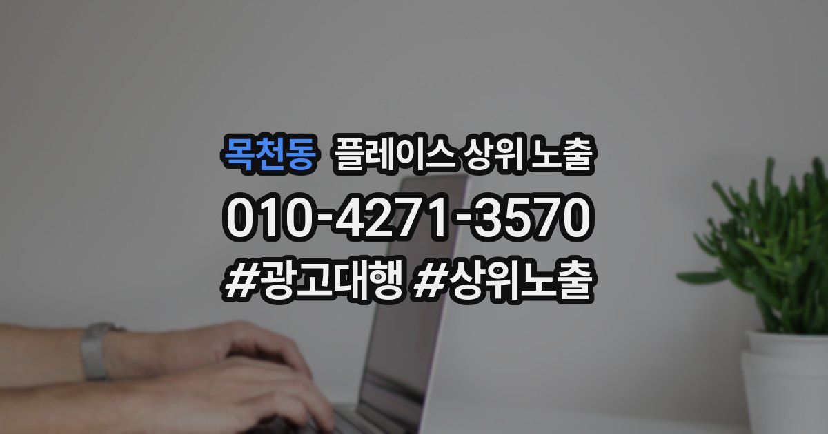 목천동 플레이스 상위 노출