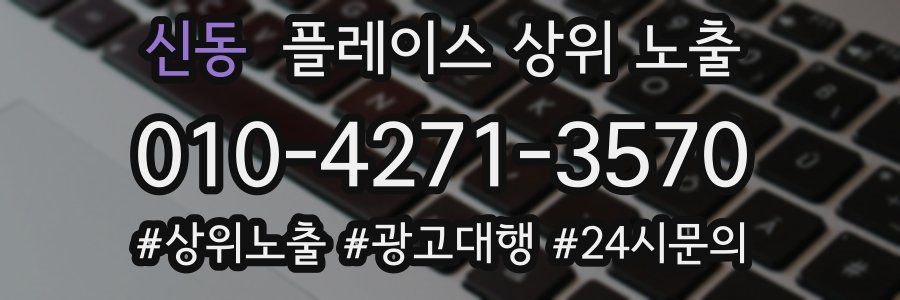 신동 플레이스 상위 노출