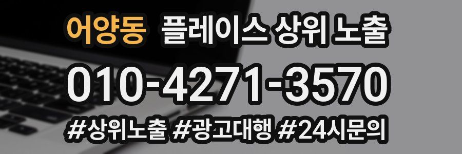 어양동 플레이스 상위 노출