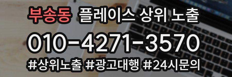 부송동 플레이스 상위 노출