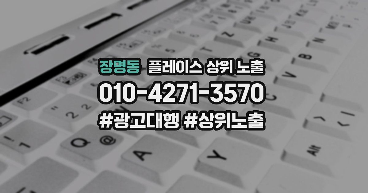 장명동 플레이스 상위 노출