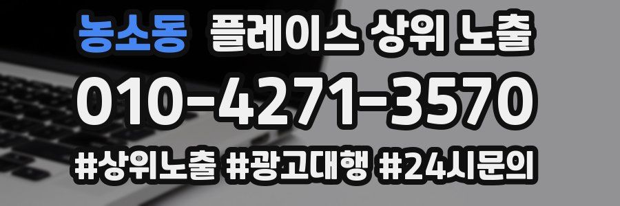 농소동 플레이스 상위 노출