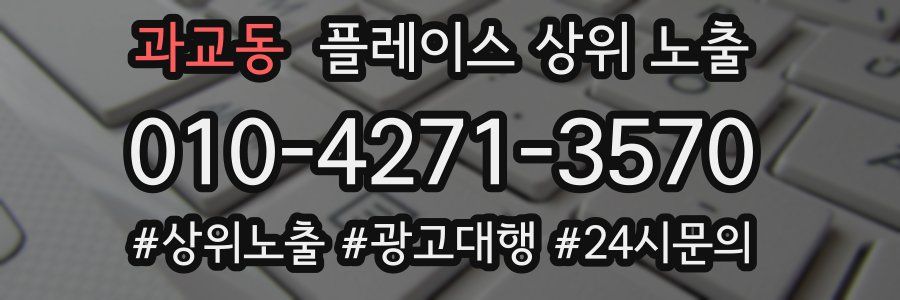 과교동 플레이스 상위 노출