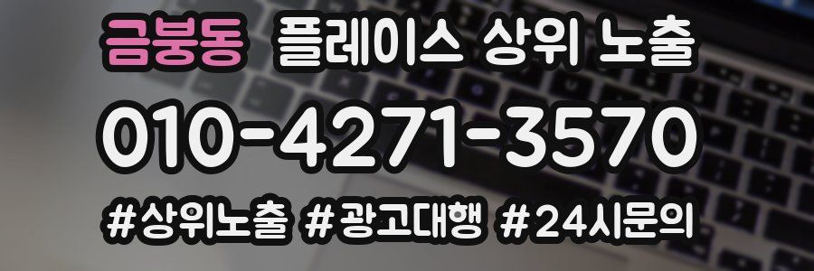 금붕동 플레이스 상위 노출