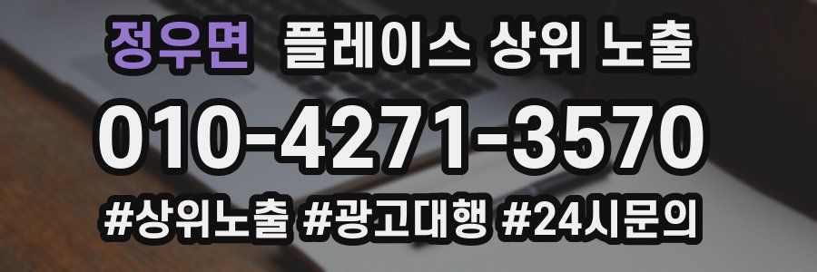 정우면 플레이스 상위 노출