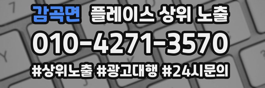 감곡면 플레이스 상위 노출