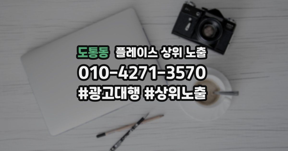 도통동 플레이스 상위 노출