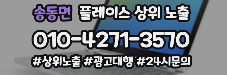 송동면 플레이스 상위 노출
