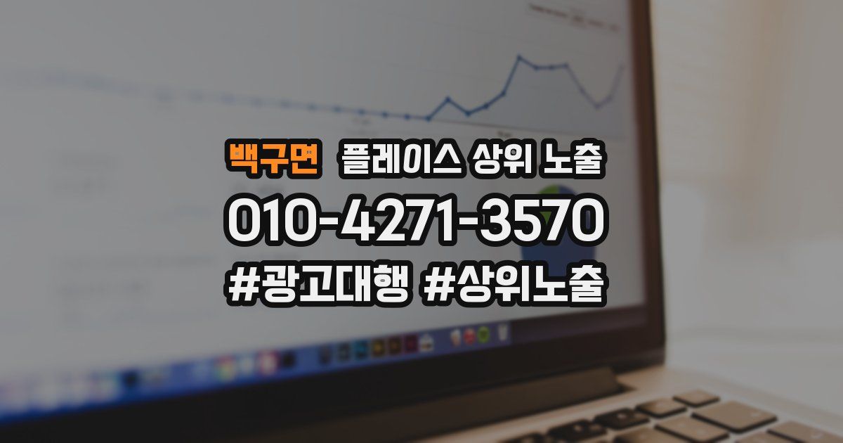 백구면 플레이스 상위 노출