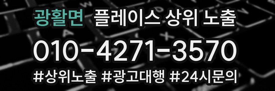 광활면 플레이스 상위 노출