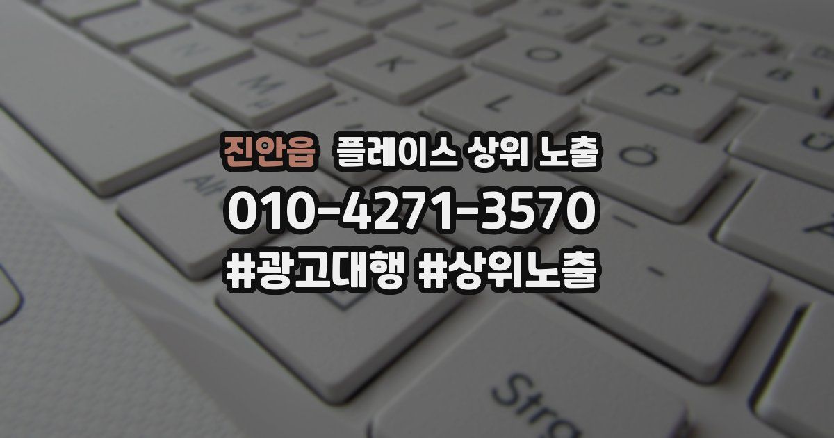 진안읍 플레이스 상위 노출