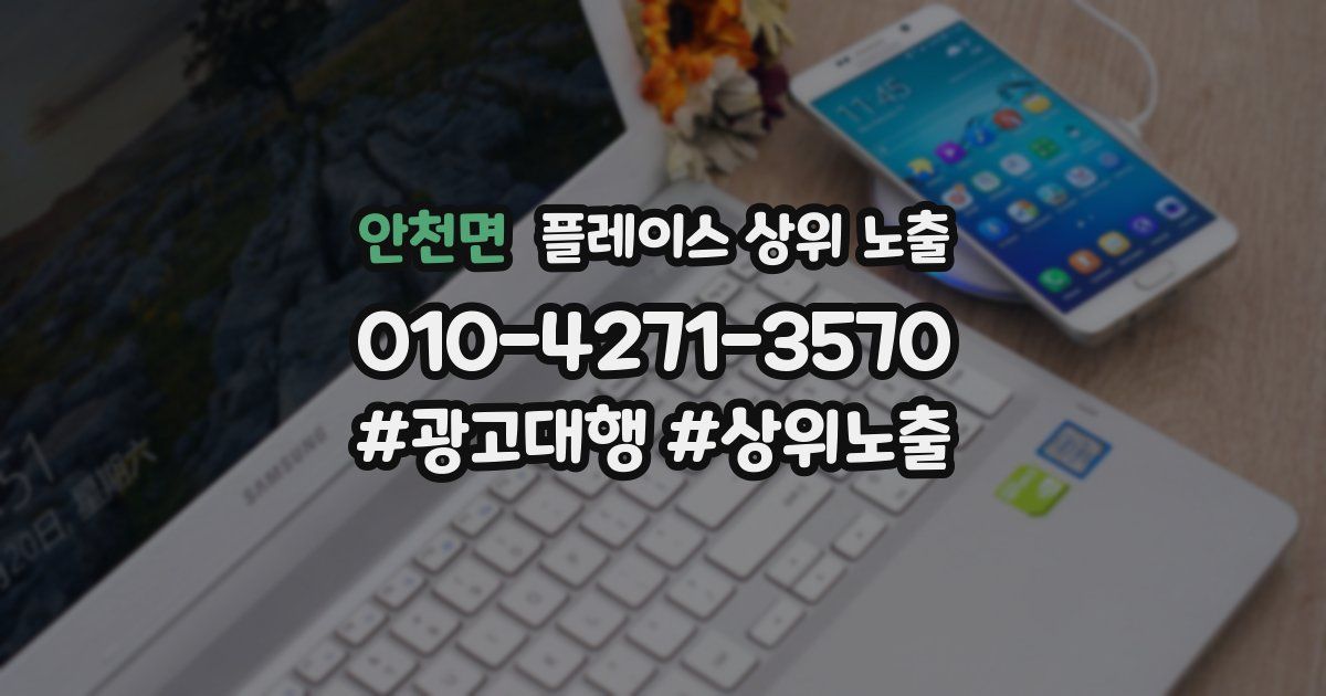안천면 플레이스 상위 노출