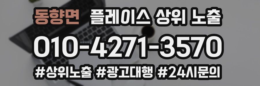 동향면 플레이스 상위 노출