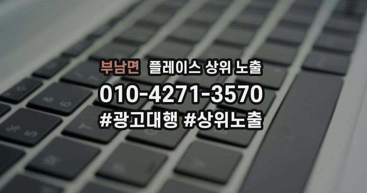 부남면 플레이스 상위 노출