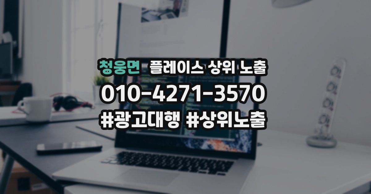 청웅면 플레이스 상위 노출