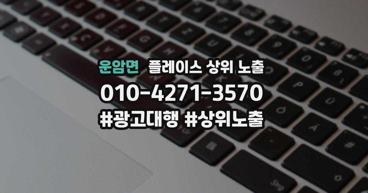 운암면 플레이스 상위 노출