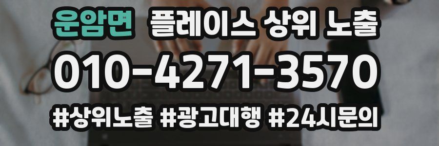 운암면 플레이스 상위 노출
