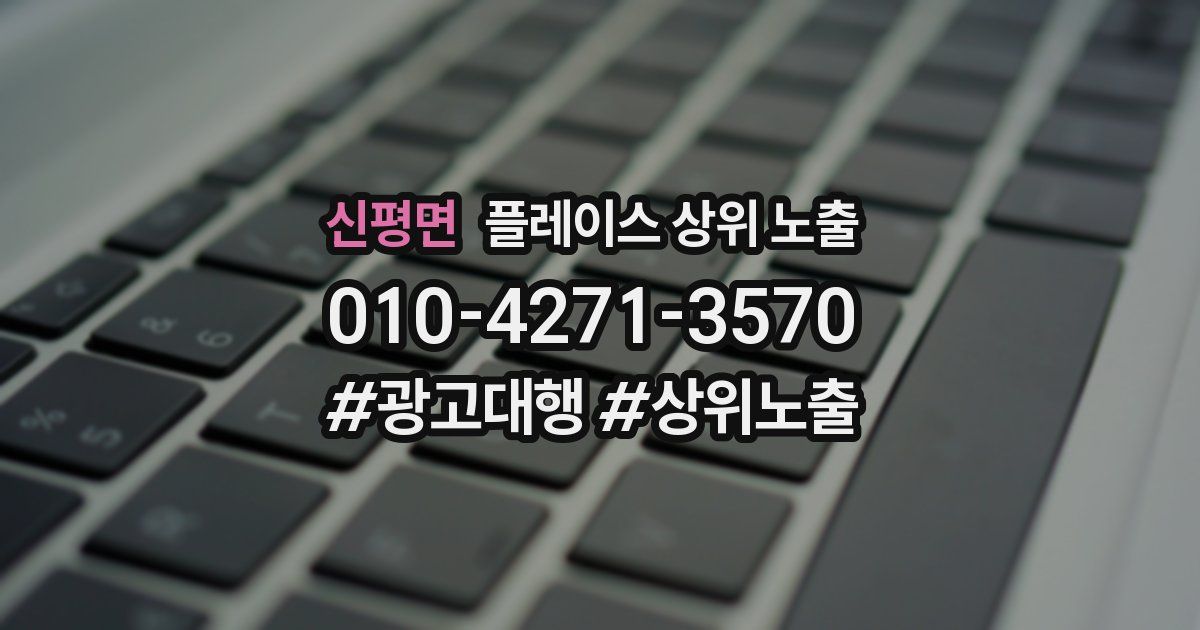 신평면 플레이스 상위 노출