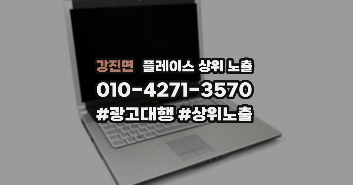 강진면 플레이스 상위 노출