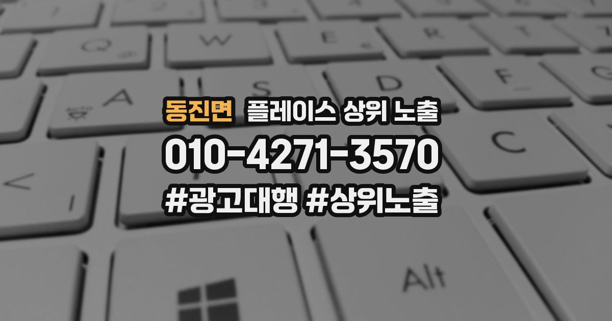 동진면 플레이스 상위 노출