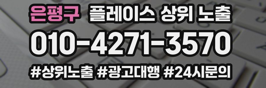은평구 플레이스 상위 노출