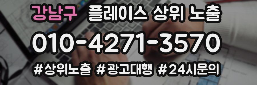 강남구 플레이스 상위 노출