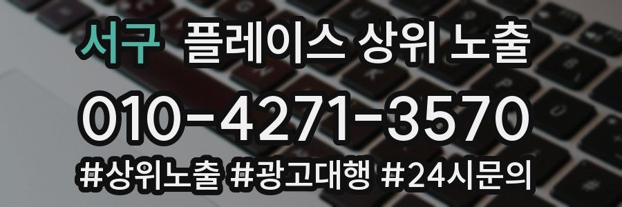 서구 플레이스 상위 노출