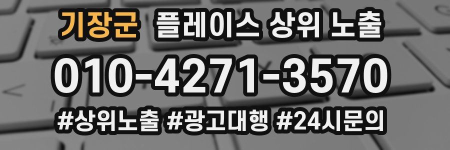 기장군 플레이스 상위 노출