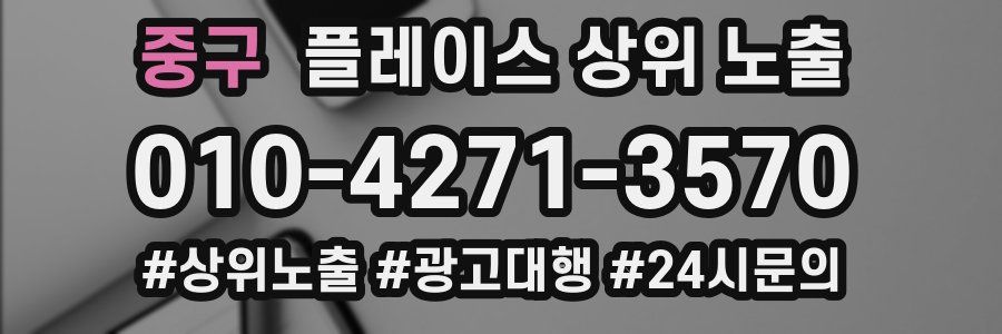 중구 플레이스 상위 노출