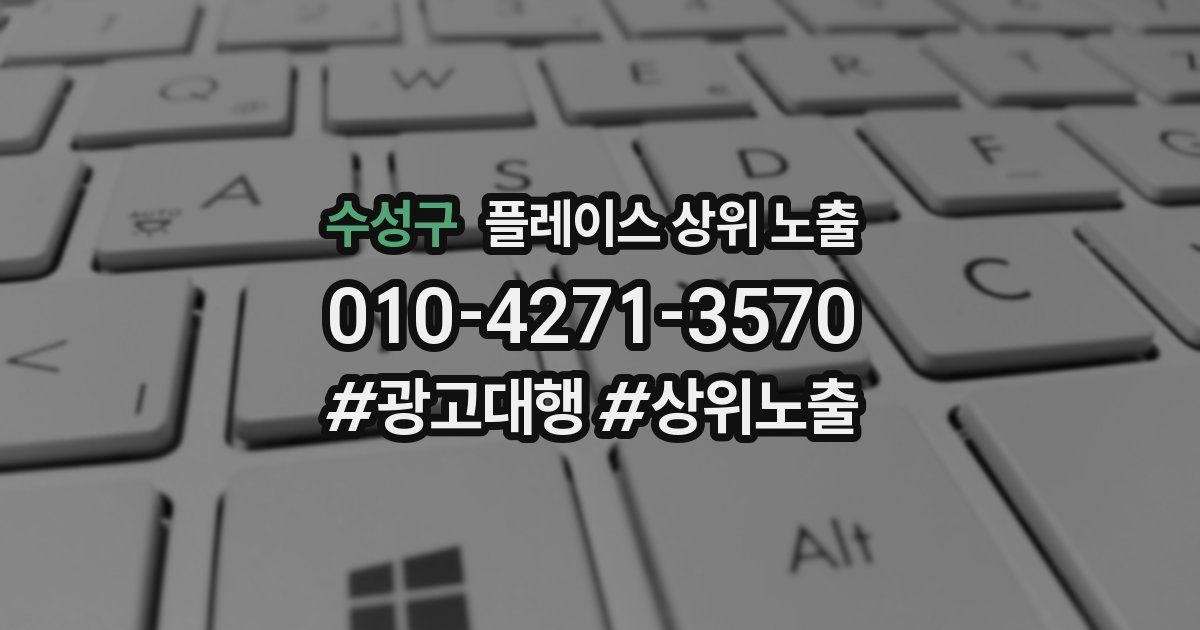 수성구 플레이스 상위 노출