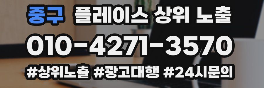 중구 플레이스 상위 노출