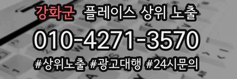 강화군 플레이스 상위 노출