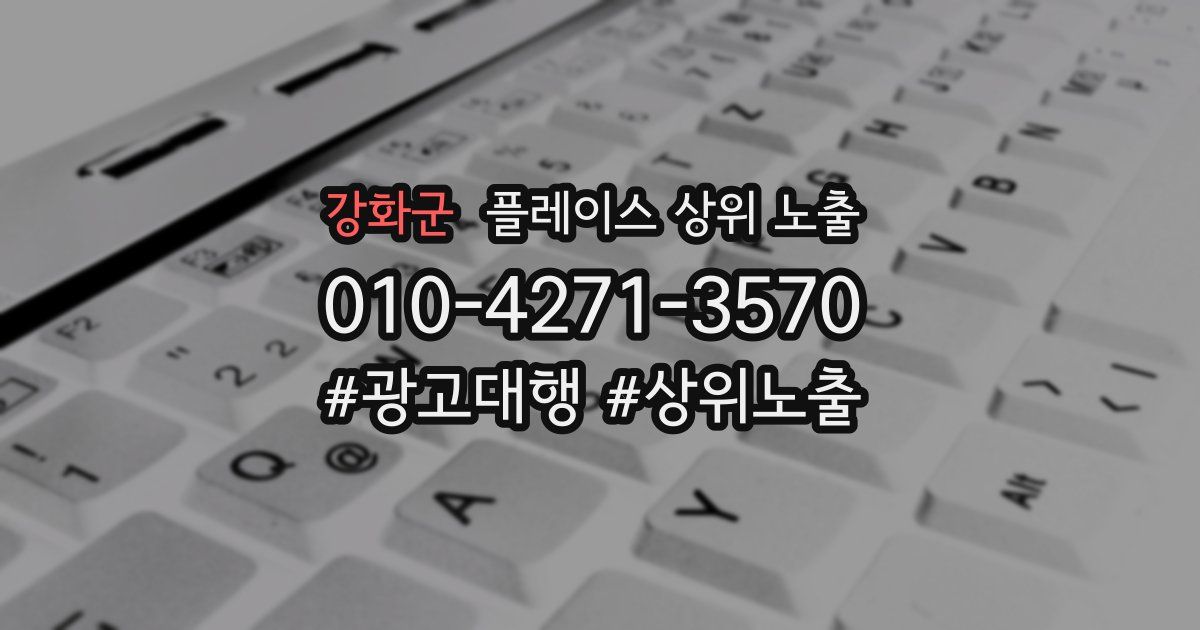 강화군 플레이스 상위 노출